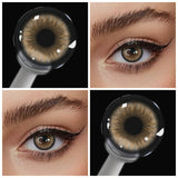 Colored Contact Lenses 2Pcs Natural Blue Half Yearly Cosmetic Small Pupil Color Contacts Beauty Eyes Lenses Wholesale