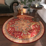 Round Carpets for Living Room  Vintage Floral  Large Area Home Decor Luxury Bohemian IG Exotic Art Soft Bedroom Polyester Rugs