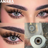 1 Pair Colored Contact Lenses Natural Fashion Brown Eye Lens Gray Contact Eye Lenses Blue Lenses Contacts for Dark Eyes