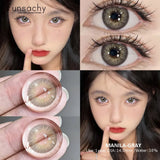 2pcs Colored Contact Lenses for Eyes Cosmetic Blue Lenses Gray Lenses Green Eye Natural Lenses Fashion Lenses Beauty