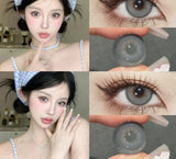 1 Pair Natural Korean Contact Lenses for Eyes Fashion Cosmetics Pupilentes Yearly Colored Gray Eye Lenses Beauty Pupils