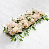 Ikeehome  100cm DIY Wedding Flower Wall Decoration Arrangement Supplies Silk Peonies Rose Artificial Floral Row Decor Wed Arch Backdrop