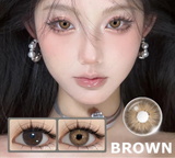 2pcs New Fashion Blue Colored Contacts Lenses for Eyes Brown Eyes Contacts Lenses Yearly Cosmetic Brown Contact Lenses