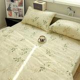 Thiened Pure Cotton Blue Wind Bell Bedding Set Ins Small Flower Tee Piece Bedding Set Quilt Cover Single Bedding Set