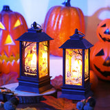 Halloween Pumpkin Lantern Portable Flameless LED Candle Lamp With Battery Outdoor Indoor Home Halloween Party Table Decoration