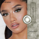 2PCS Colored Contact Lenses for Eyes Sunkissed Lenses Green Contact Lenses Gray Lense Fashion Beauty Pupils 1 Year