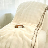 Throw Blankets for Couch Gift for Girls Women Comfortable Plush Cozy Faux Rabbit Fur Warm Fleece Soft Sofa Cover Blanket Camping