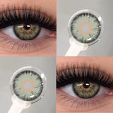 2PCS Colored Contact Lenses for Eyes Natural Blue Contact Lens Brown Pupils Fashion Lenses Eyes Makeup Beauty Yearly