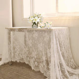 French Lace Tulle Tablecloth Tea Table Decoration,Rectangle Table Cover For Kitchen Wedding Dining Room Baby Birthday