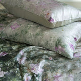 Vintage Oil Painting Style Flower Prints Bedding Set Lyocell Soft Silky Duvet Cover Set Flat/Fitted Bed Sheet Pillowcases 4Pcs