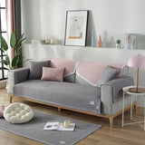 Waffle Simple and Luxurious Solid Color Sofa Cushion Four Seasons Universal Anti Slip Sofa Cover Armrest Backrest Towels