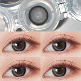 2Pcs Natural Eyes Black Contact Lenses for Eyes with Myopia Prescription Circle Soft Colored Large Diameter 14.5mm Lens