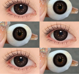 1Pair 0~-8.00 Myopia Lenses Brown Color Contact Lenses with Prescription Gray Beautiful Pupil Contact Lens with Degree
