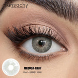 2Pcs Kroean New Colored Contact Lenses Natural Blue Makeup Cosmetic Pupils Soft Lens Eye Beautiful Color Lens Yearly