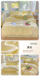 Solid Color Bedding Set Kids Twin Full Queen Size Washed Cotton Single Couple Duvet Cover Set Quilt Cover Pillowcases Bed Linen