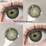 2pcs Color Contact Lenses for Eyes Green Colored Lense Natural Eyes Contact Fashion Lenses Yearly Beauty Makeup Lens