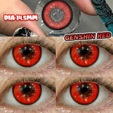 Eye Eyes Color Contacts Colored Contact Lenses Lens Small Pupil Beauty Halloween Cosplay Anime Pink Blind 2Pcs 1 Year