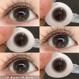 2pcs/Pair Eye Color Lenses Purple Contact Lenses Natural Brown Pupils Lenses Big Diameter Blue Pink BlackLens for Party