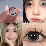 Korean Hot Sale color contact Lenses Beauty Pupilentes Grey Brown 2Pcs Soft Lens