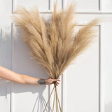Faux Pampas Grass Large 39'' Tall Artificial Pompous Grass Fluffy Fake Flowers for Vase Filling Home Boho Decor Flower Arrange