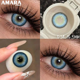 1 Pair Colored Contact Lenses Natural Brown Pupils Eyes Contact lenses Green Soft Contacts 14.50mm Yearly