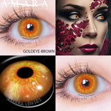 Cosplay Blue Color Contact Lenses for Eyes Yearly Makeup Halloween Beauty Yellow Contact Lenses Eye Cosmetic