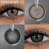 1 Pair Black Color Contact Lenses Brown Grey Beauty Soft Contact Lenses Yearly Fast Shipping Beauty Pupils Cosmetics