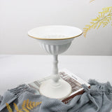 2pcs White Wrought Iron Flower Pot European Metal Flower Arranger Wedding Event Table Flower Decoration Retro Vase Ornaments