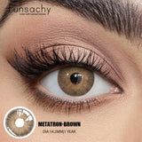 2Pcs Kroean New Colored Contact Lenses Natural Blue Makeup Cosmetic Pupils Soft Lens Eye Beautiful Color Lens Yearly