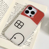 Casual Line House Mobile Phone Case Suitable for Apple for Iphone16Promax Case/For Iphone15Promax Case/14Pro Case/13 Iphonecase/Fashionable Women's Mobile Phone Case/Simple Mobile Phone Case