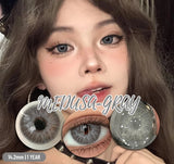1 Pair Colorful Eyes Blue Lenses Korean Natural Lenses Color Contact Lenses Eyes Gray Soft Beautiful Pupil Annual Use