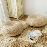 Japanese Style Tatami Mat Straw Weave Home Decoration Mat Straw Pouf Tatami Cushion Hard Texture Handmade