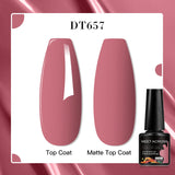 7ml Rubber Base Nail Gel Polish Nude Milky White DIY Nail Art Soak Off Gel Polish Semi Permanent Painting UV Vernis