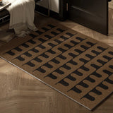 Modern Geometric Wire Loop Mat Dust-Resistant Non-slip Waterproof Easy-to-Clean for Indoor Entryway Living Room