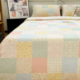 Pure Cotton Floral Printed Double Layer Bedding Set Four Pieces 8 Meters Country Sle Bed eet Cover Quilt Cover Tee Pieces