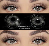 1 Pair Colored Contact Lenses for Eyes for Dark Eyes Gray Contact Blue Lenses Natural Eye Contact Fashion Lenses