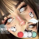 6 Months Use Colored Contact Lenses Mesh White Small Pupil Eyes Makeup Lens Crazy Contacts Accessories