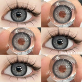 1 Pair Color Contact Lenses for Eyes Cosmetics Blue Contact Lenses Brown High Quality Natural Contact Lenses Gray Lenses