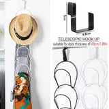 5pcs Baseball Cap Rack Hat Display Holder Door Closet Clothes Scarf Towel Round Storage Shelf Home Organizer