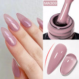 7ml Rubber Base Nail Gel Polish Nude Milky White DIY Nail Art Soak Off Gel Polish Semi Permanent Painting UV Vernis