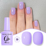 10ML Gel Nail Polish Solid Color Glass Gel Varnish Nail Art Gel Spring Summer Gel Nail Soak Off UV Gel Gel Vernis