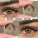 1 Pair Colorful Contact Lenses Natural Eye Makeup Contacts Lens for Eyes Korean Soft Lens Cosmetic Pupils Color Eye Len
