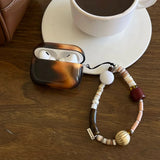 Retro Ink Wash Amber Color Wireless Bluetooth Earphone Case For Apple AirPods 4 New Protective Shell For AirPods 1 2 3 Pro2