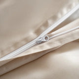 Color Blocking Bedding Set 600TC Lyocell Bamboo Fiber Soft Silky Cool Feeling Duvet Cover Flat/Fitted Bed Sheet Pillowcases 4Pcs