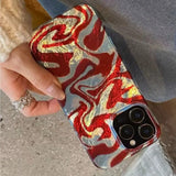 Wave Ripples High-End Stylish Soft Phone Case For iPhone 17 Cases iPhone 16 Pro Max 16E 15 14 13 12 11 XS X XR 7 8 16 Plus Cover