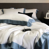 4Pcs Natural Bamboo Fiber Super Soft Silky Cool Feeling Skin-friendly Bedding Set Duvet Cover Bed Sheet/Fitted Sheet Pillowcases