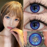 2PCS Hot Sales Contact Lenses Colored Pupils for Eyes with Graduation Prescription Green Eyes Beauty Contact Lenses