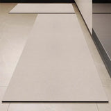 Kitchen Carpet Pvc Leather Mats Grey Solid Color Large Area Rug Waterproof Oil-proof Non-slip Floor Mat Alfombra De Cocina