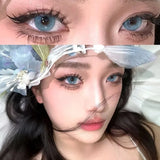 2PCS Yearly Myopia Prescription Colored Contacts Lens for Eyes Cosmetics Beauty Pupil Fast Shipping Fashion Purple