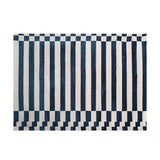 French Retro Bedroom Decor Stripe Carpet Minimalist Carpets for Living Room Home Art Plush Floor Mat Large Area Thickened Rug